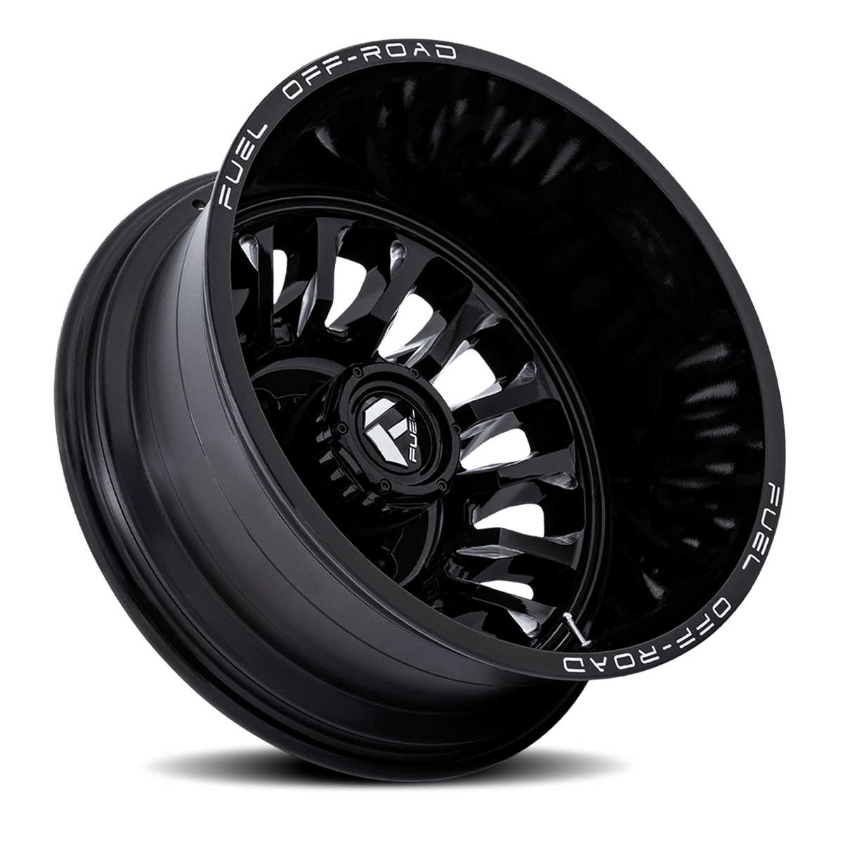 Fuel Arc Dually 20x8.25 -227 8x165.1mm 117mm Gloss Black Milled
