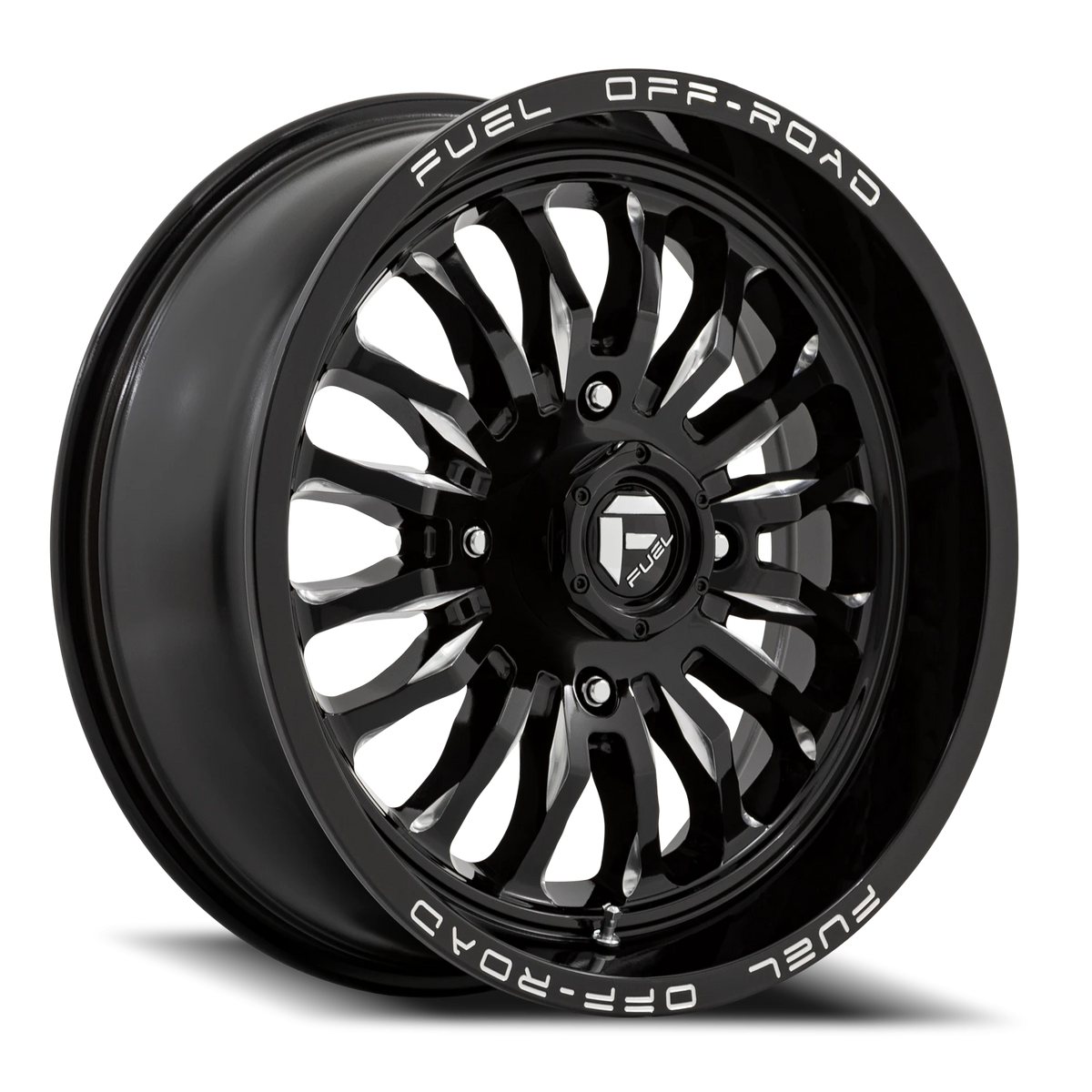 Fuel Arc UTV 18x7 +13 4x137mm 110.1mm Gloss Black Milled