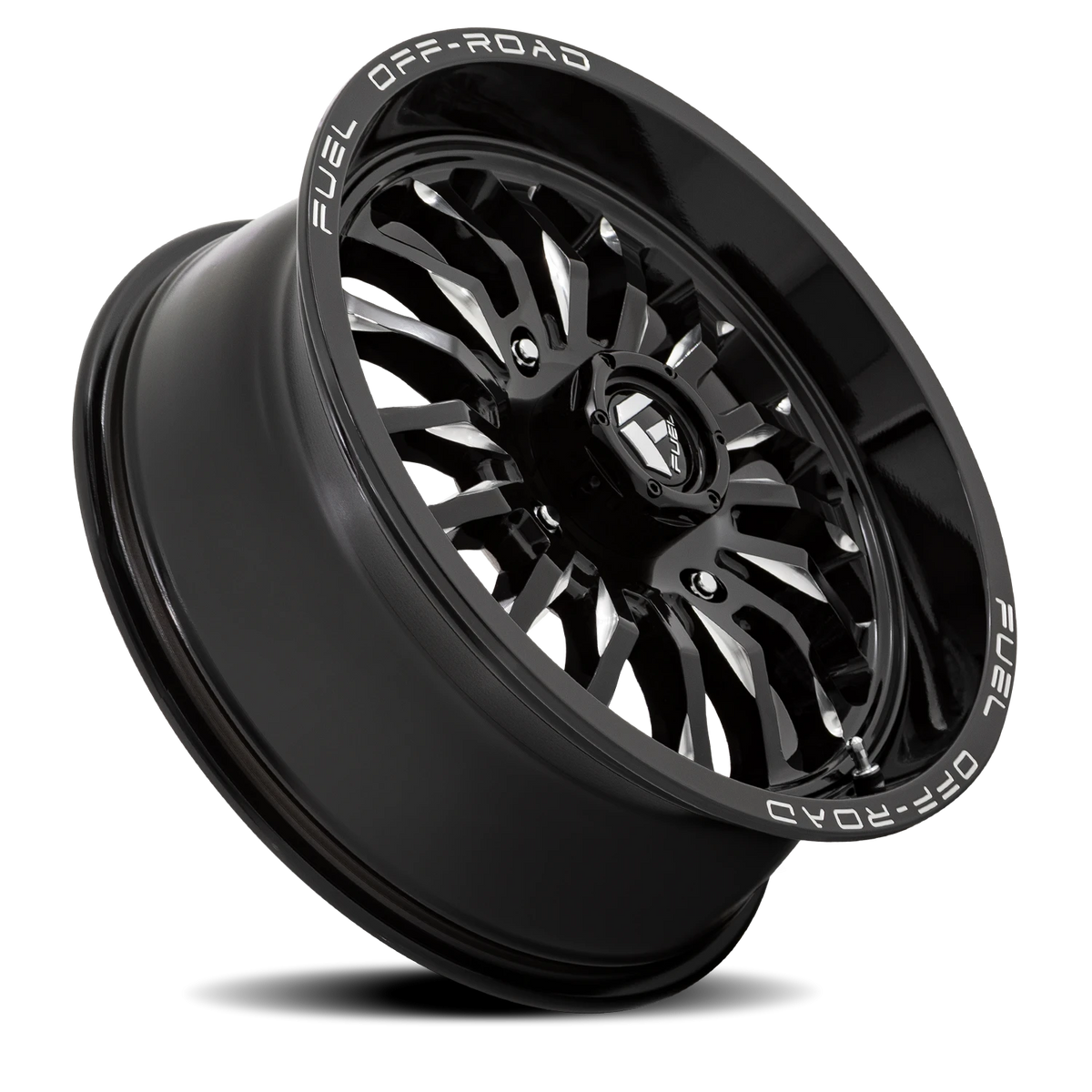 Fuel Arc UTV 18x7 +13 4x137mm 110.1mm Gloss Black Milled