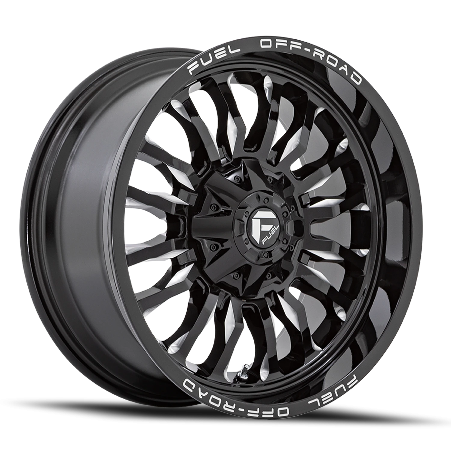 Fuel Arc 20x10" 6x135mm 106.1mm CB -18mm Gloss Black Milled