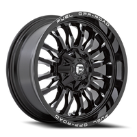 Fuel Arc 22x10 -18 6x135mm 106.1mm Gloss Black Milled