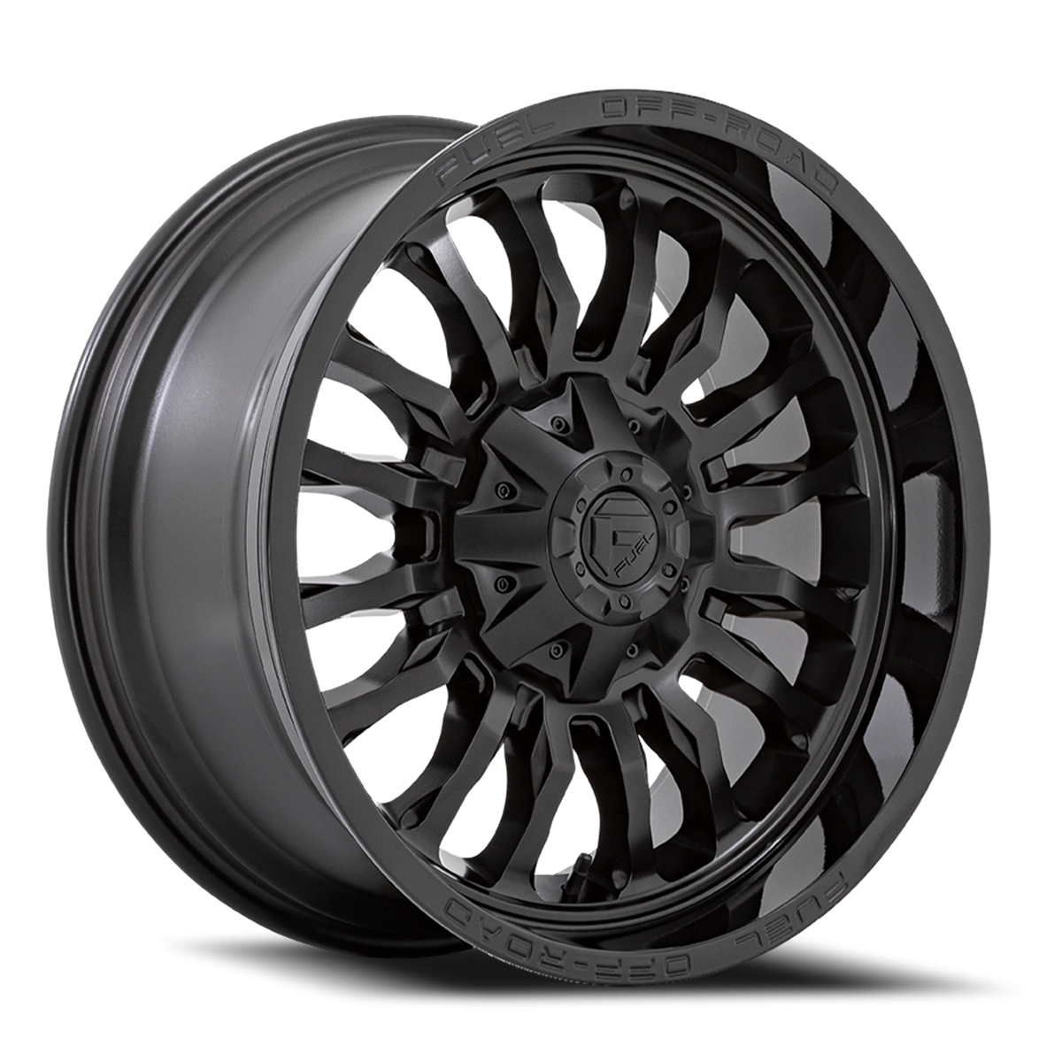 Fuel Arc 20x10 -18 8x180mm 124.2mm Matte Black Gloss Black Lip