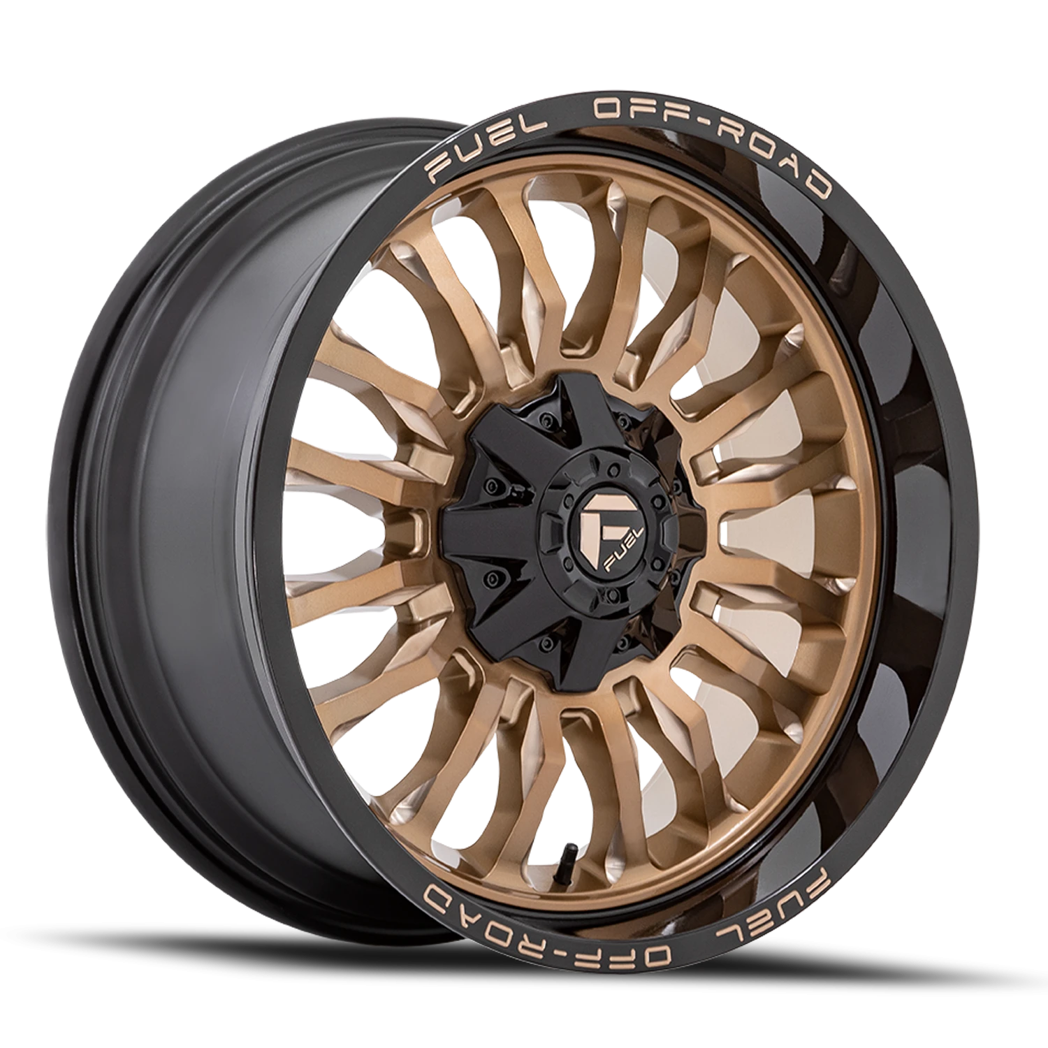 Fuel Arc 22x12" 6x135mm 106.1mm CB -44mm Platinum Bronze Black Lip