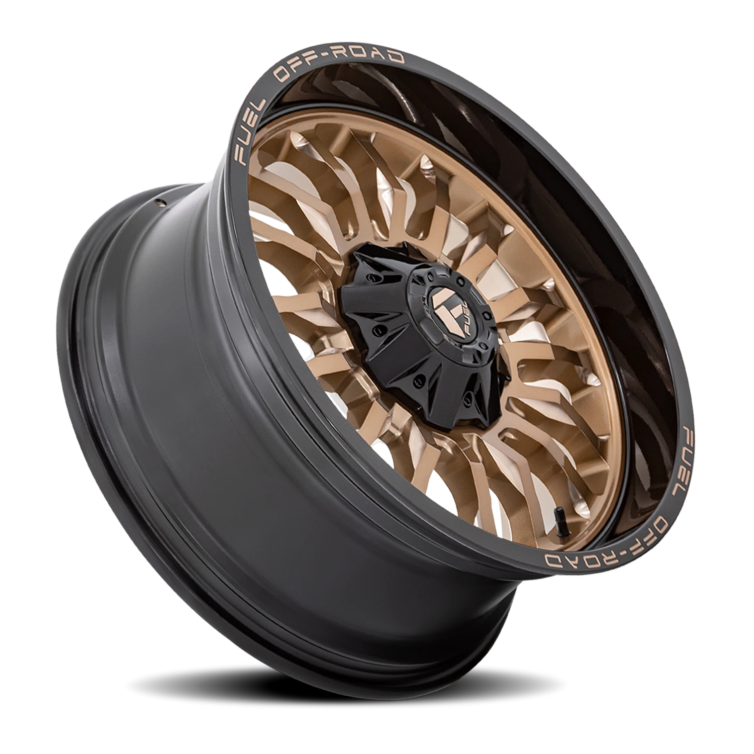 Fuel Arc 22x10" 8x180mm 124.2mm CB -18mm Platinum Bronze Black Lip