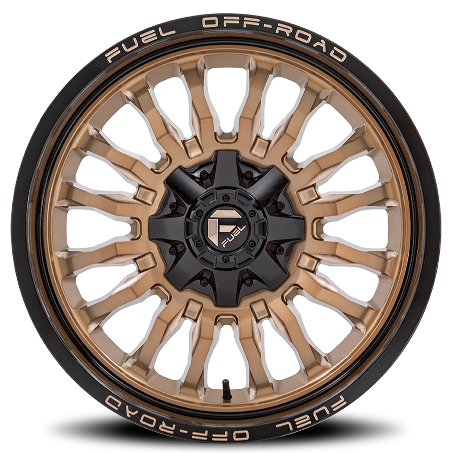 Fuel Arc 20x9" 5x127mm 87.1mm CB +1mm Platinum Bronze Black Lip