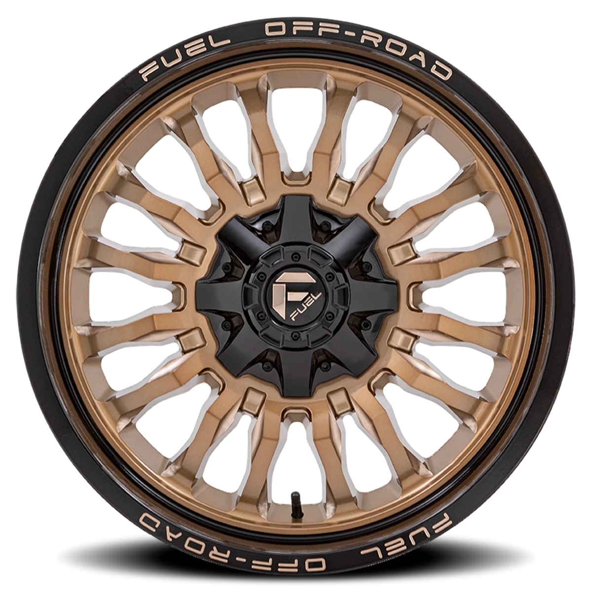 Fuel Arc 20x10 -18 5x127mm 87.1mm Platinum Bronze Black Lip