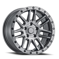 Black Rhino Arches GM 20x9.5 +12 6x139.7mm 112.1mm Brushed Gunmetal Black Lip Edge-Black Bolts