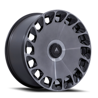 Asanti Black Label Aristocrat 24x10 +30 6x135mm 87.1mm Gloss Black Machined Face-Double Dark Tint