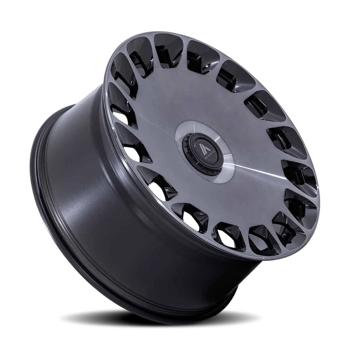 Asanti Black Label Aristocrat 24x10 +35 5x112mm 74.1mm Gloss Black Machined Face-Double Dark Tint