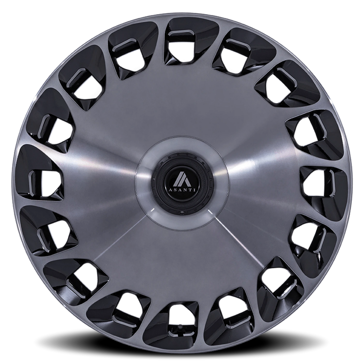 Asanti Black Label Aristocrat 24x10 +35 5x112mm 74.1mm Gloss Black Machined Face-Double Dark Tint