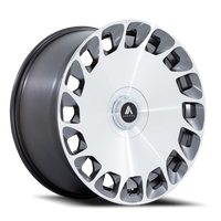 Asanti Black Label Aristocrat 24x10 +35 5x112mm 74.1mm Gloss Platinum Bright Machined Face
