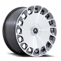 Asanti Black Label Aristocrat 22x10.5" 5x108mm 72.56mm CB +45mm Gloss Platinum Bright Machined Face