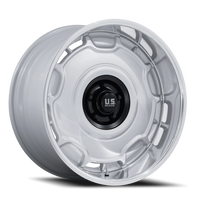 US Mags Arlington 22x9" 6x139.7mm 106.1mm CB +15mm Silver Matte Black Center-DC Lip