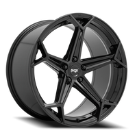 Niche Arrow 20x9" 5x114.3mm 72.7mm CB +25mm Gloss Black