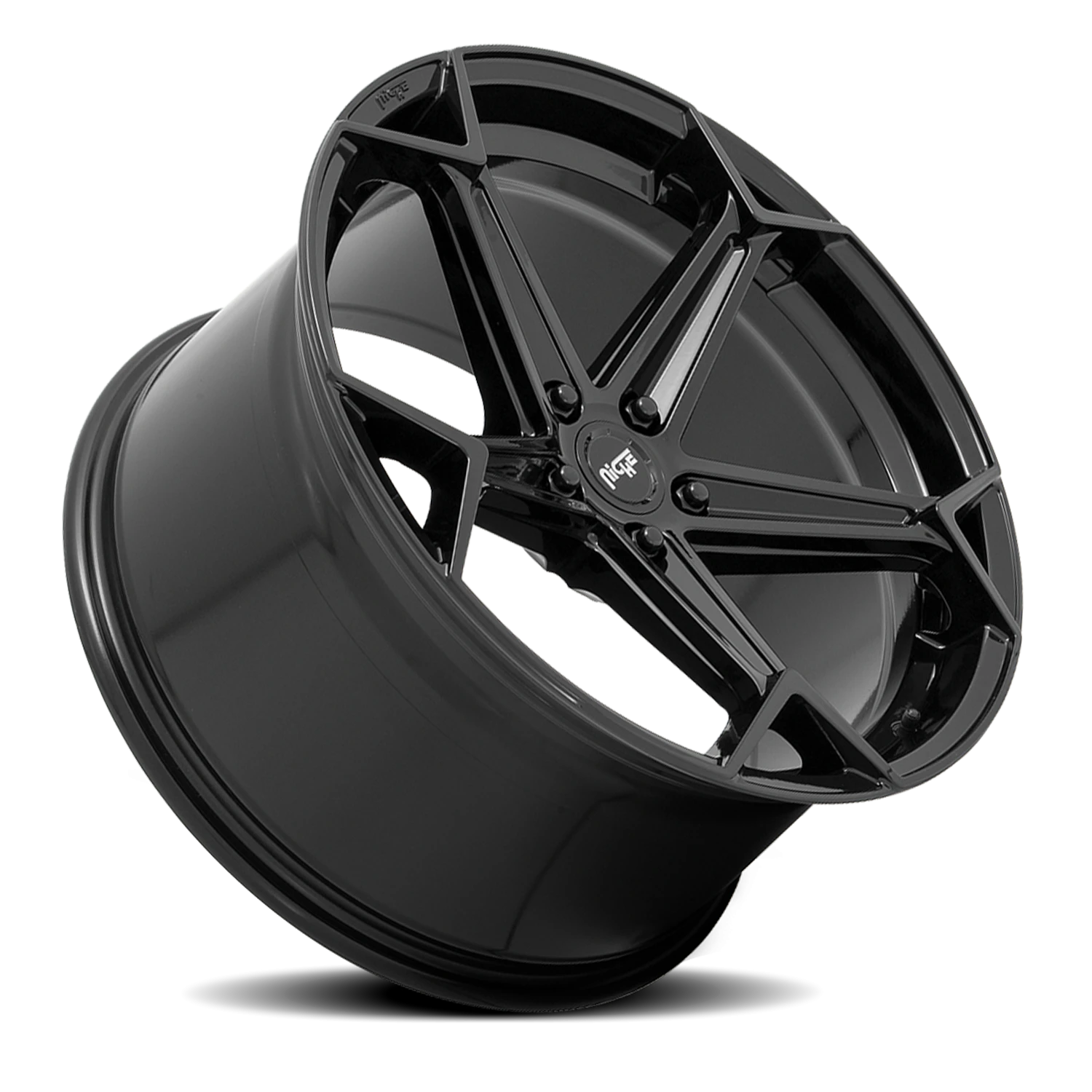 Niche Arrow 20x9" 5x114.3mm 72.7mm CB +25mm Gloss Black