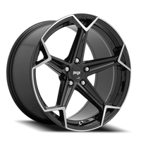 Niche Arrow 20x10.5" 5x115mm 71.6mm CB +20mm Gloss Black Brushed