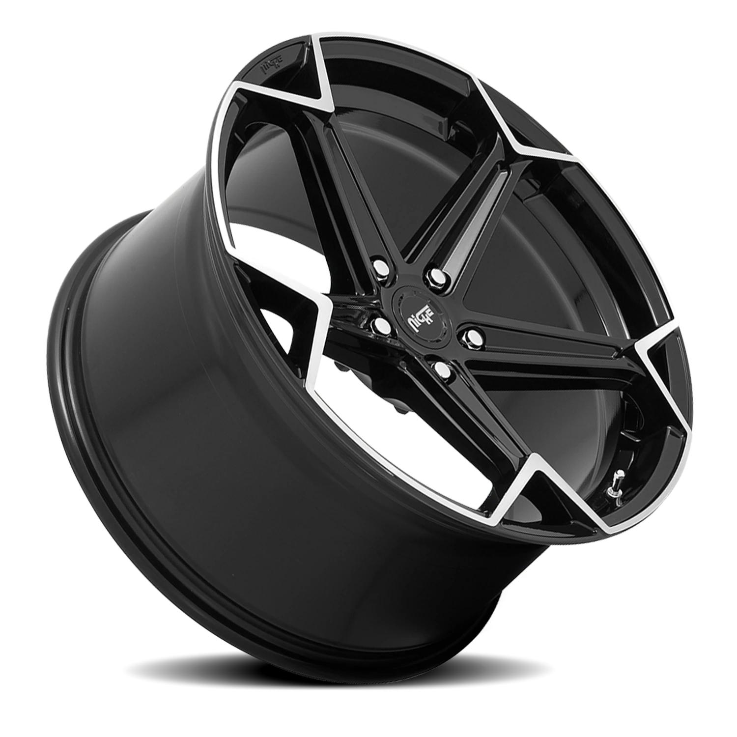 Niche Arrow 20x9" 5x112mm 66.56mm CB +38mm Gloss Black Brushed
