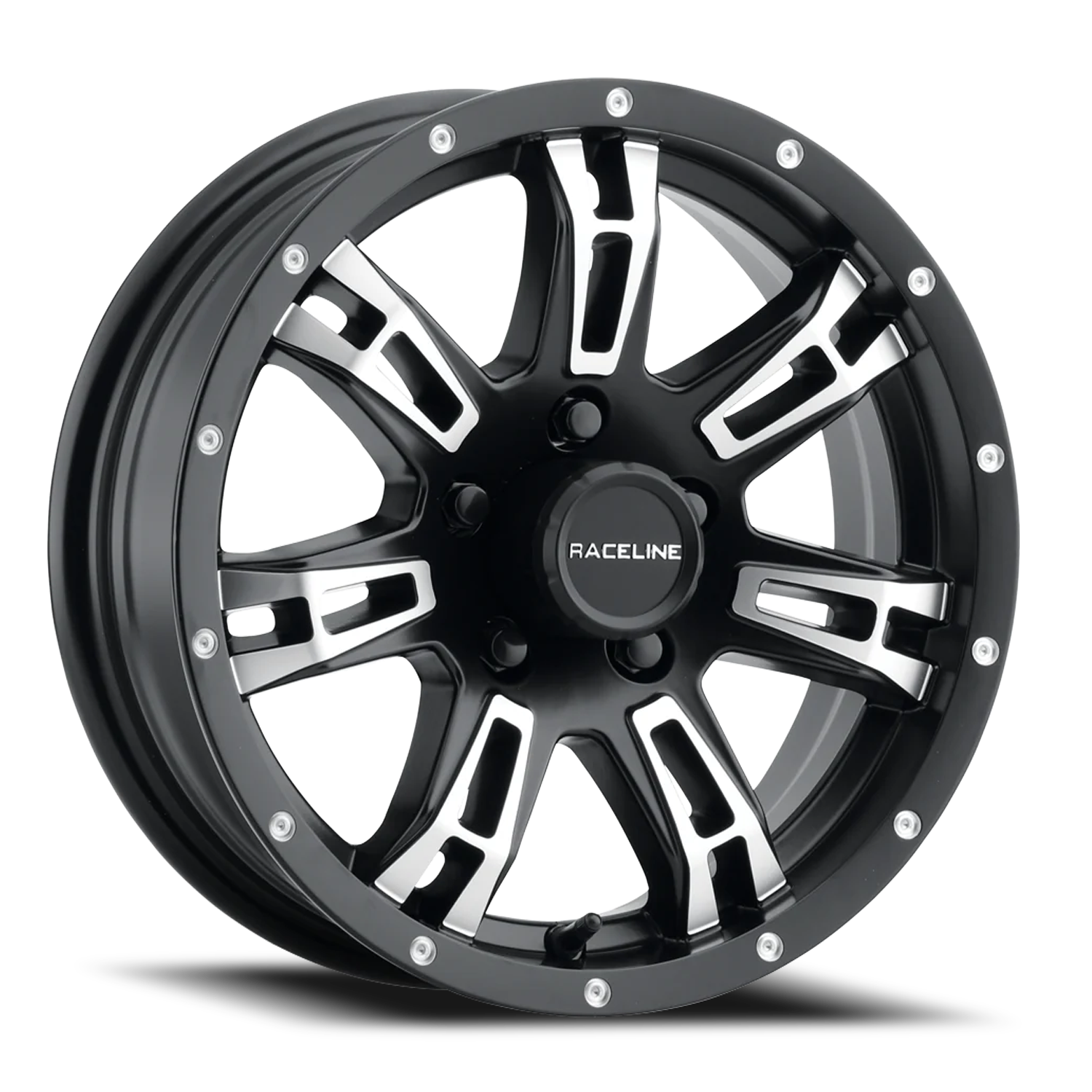 Raceline Arsenal Trailer 15x5" 5x114.3mm 81.03mm CB 0mm Matte Black Machined Face