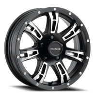 Raceline Arsenal Trailer 15x5" 5x114.3mm 81.03mm CB 0mm Matte Black Machined Face