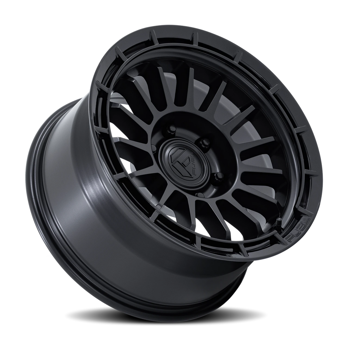 Fuel Ascend 20x9 +1 5x127mm 71.5mm Matte Black Gloss Black Lip