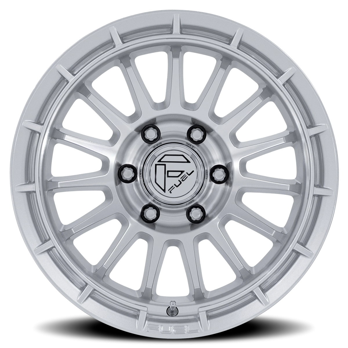 Fuel Ascend 17x9 -12 5x127mm 71.5mm Gloss Silver Machined Face