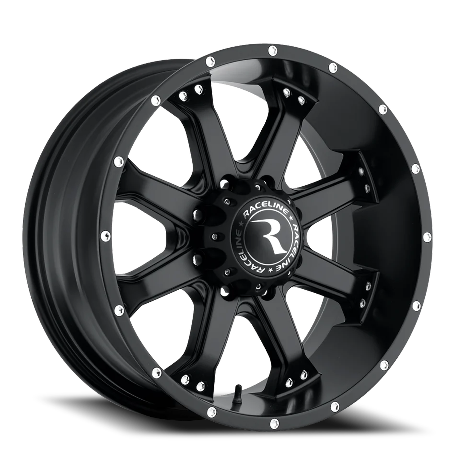 Raceline Assault 18x9" 8x165.1mm 125.2mm CB +18mm Satin Black