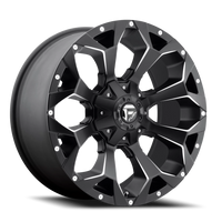 Fuel Assault 18x9" 6x135mm 106.1mm CB +19mm Matte Black Milled