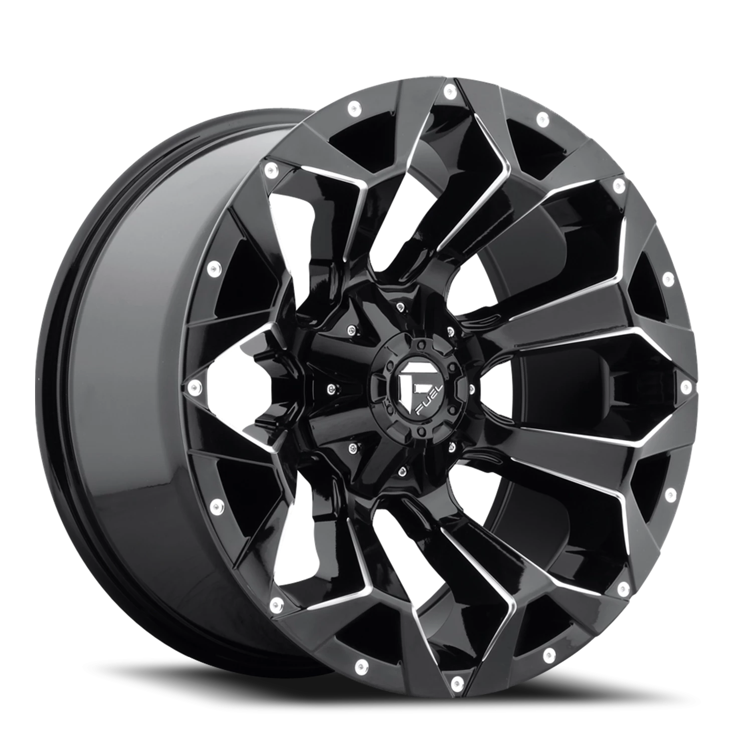 Fuel Assault 20x10" 5x114.3mm 78.1mm CB -18mm Gloss Black Milled