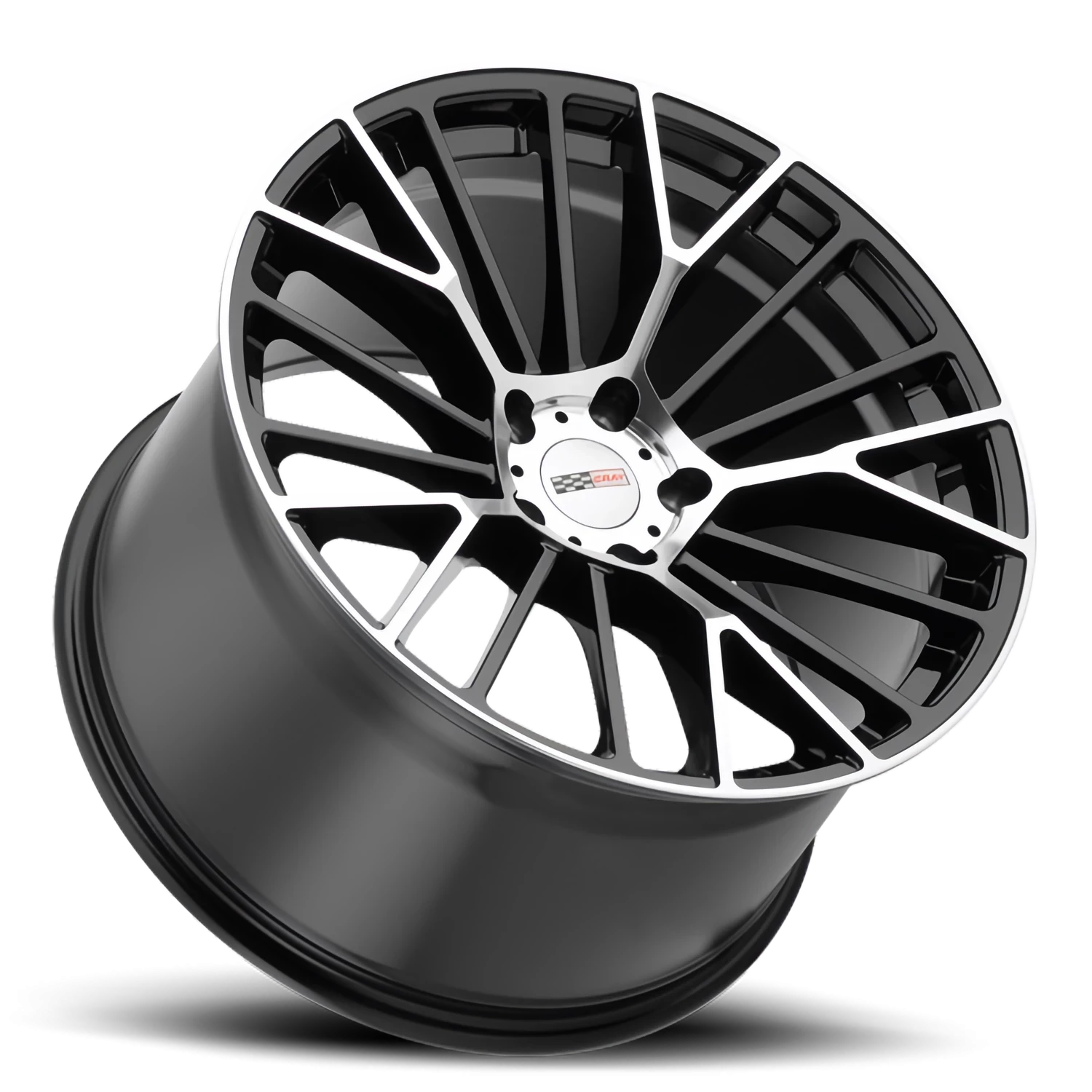 Cray Astoria 19x9.5" 5x120.65mm 70.3mm CB +56mm Gloss Black Mirror Cut Face