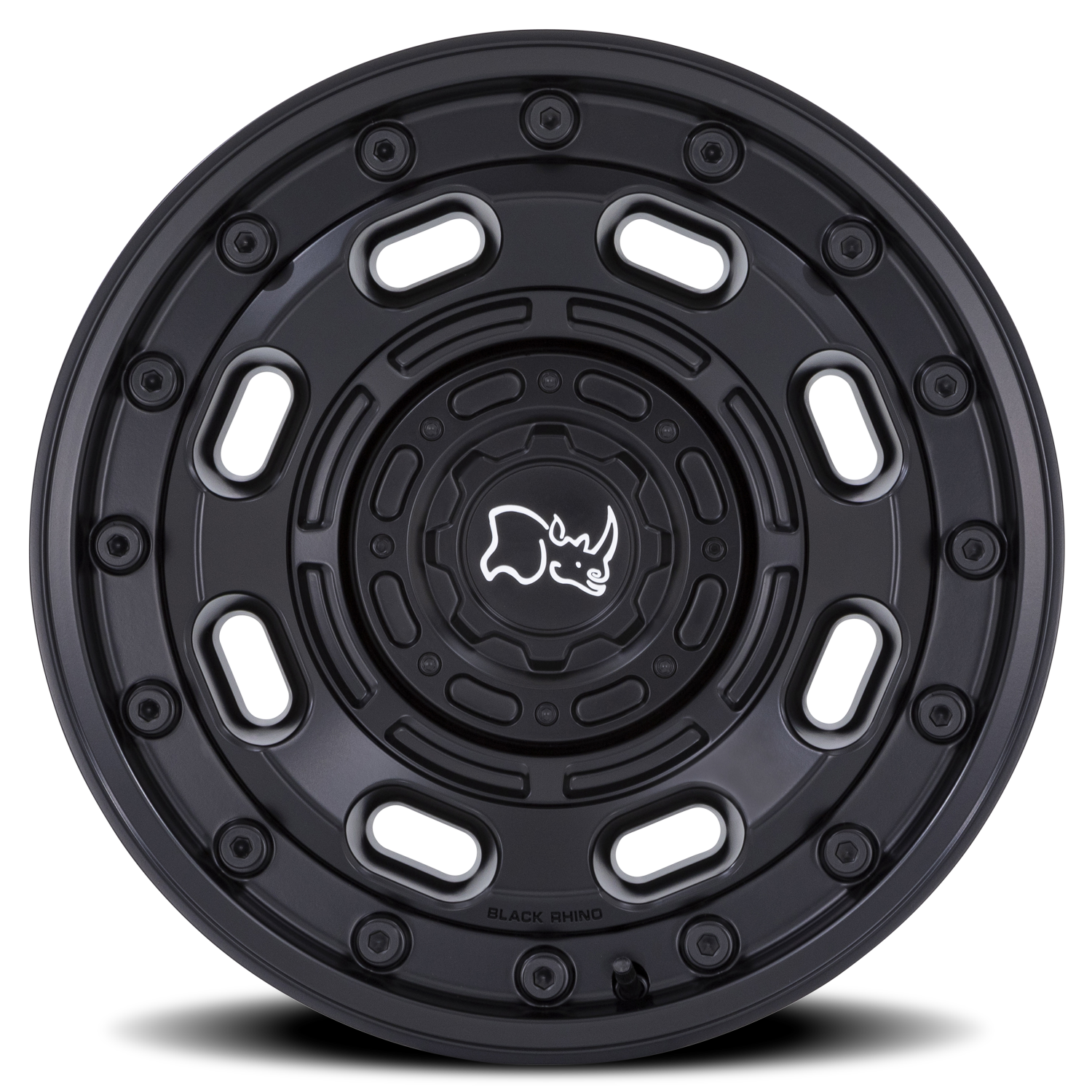 Black Rhino Atlas 16x8" 5x160mm 65.07mm CB +38mm Matte Black