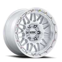 KMC Attack 17x8.5 +0 6x135mm 87.1mm Gloss Silver Machined Face
