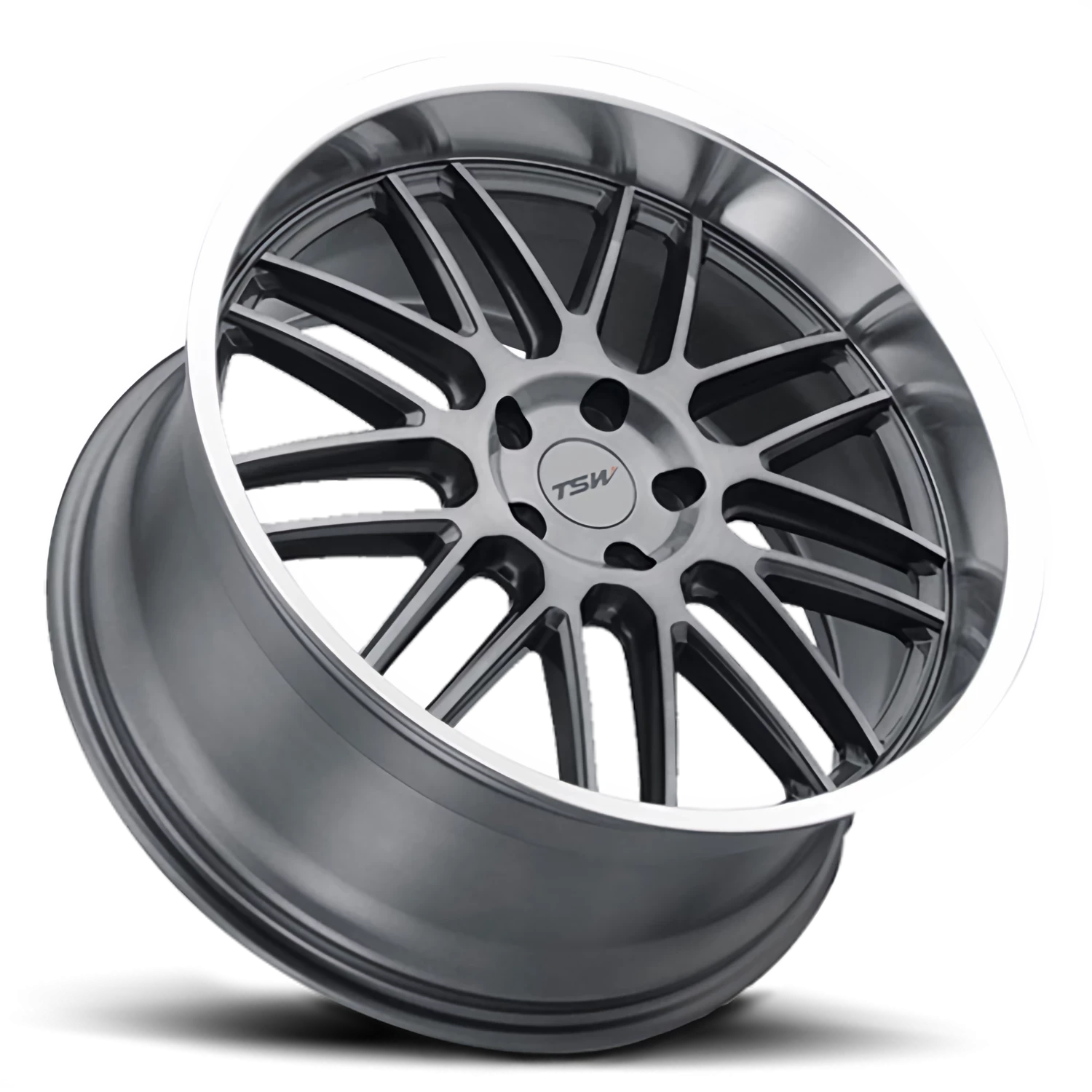 TSW Avalon 19x11" 5x120mm 76.1mm CB +38mm Gunmetal Brushed Gunmetal-Machined Lip