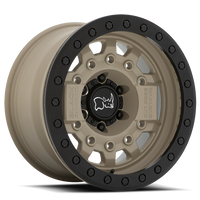 Black Rhino Avenger Beadlock 17x8.5" 6x139.7mm 112.1mm CB -30mm Desert Sand Black Hardware