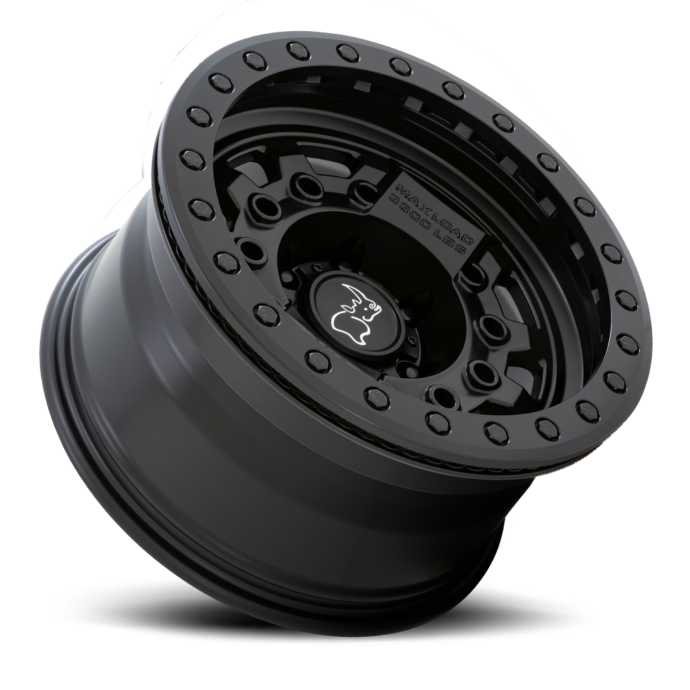Black Rhino Avenger Beadlock 17x8.5" 6x139.7mm 112.1mm CB -30mm Matte Black Black Hardware