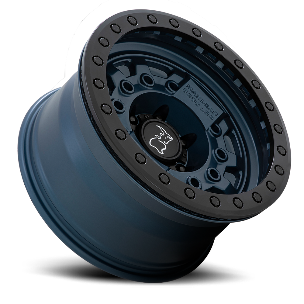 Black Rhino Avenger Beadlock 17x8.5" 6x139.7mm 112.1mm CB -30mm Navy Blue Black Hardware