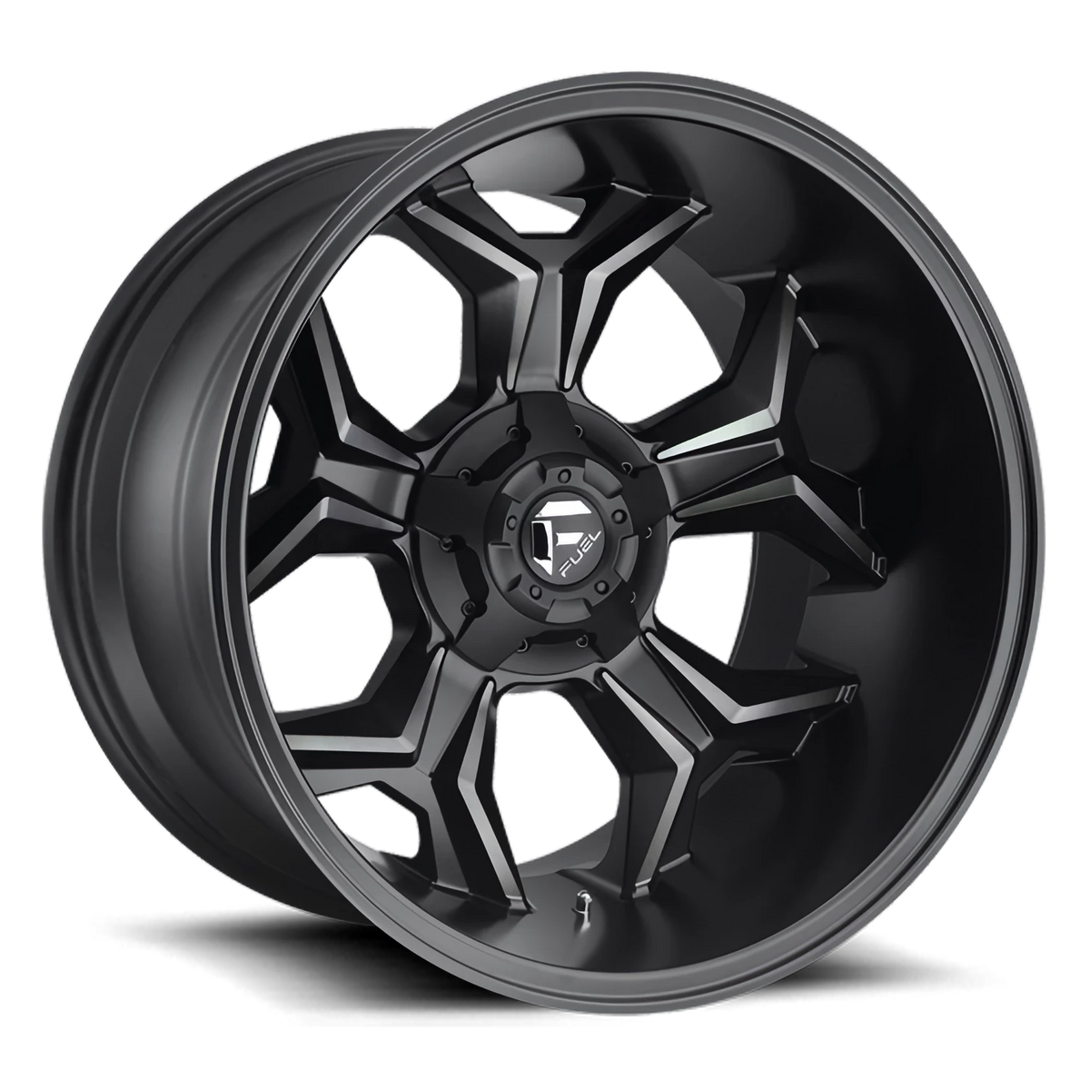 Fuel Avenger 20x10 -18 6x135mm 106.3mm Matte Black Machined-Dark Tint