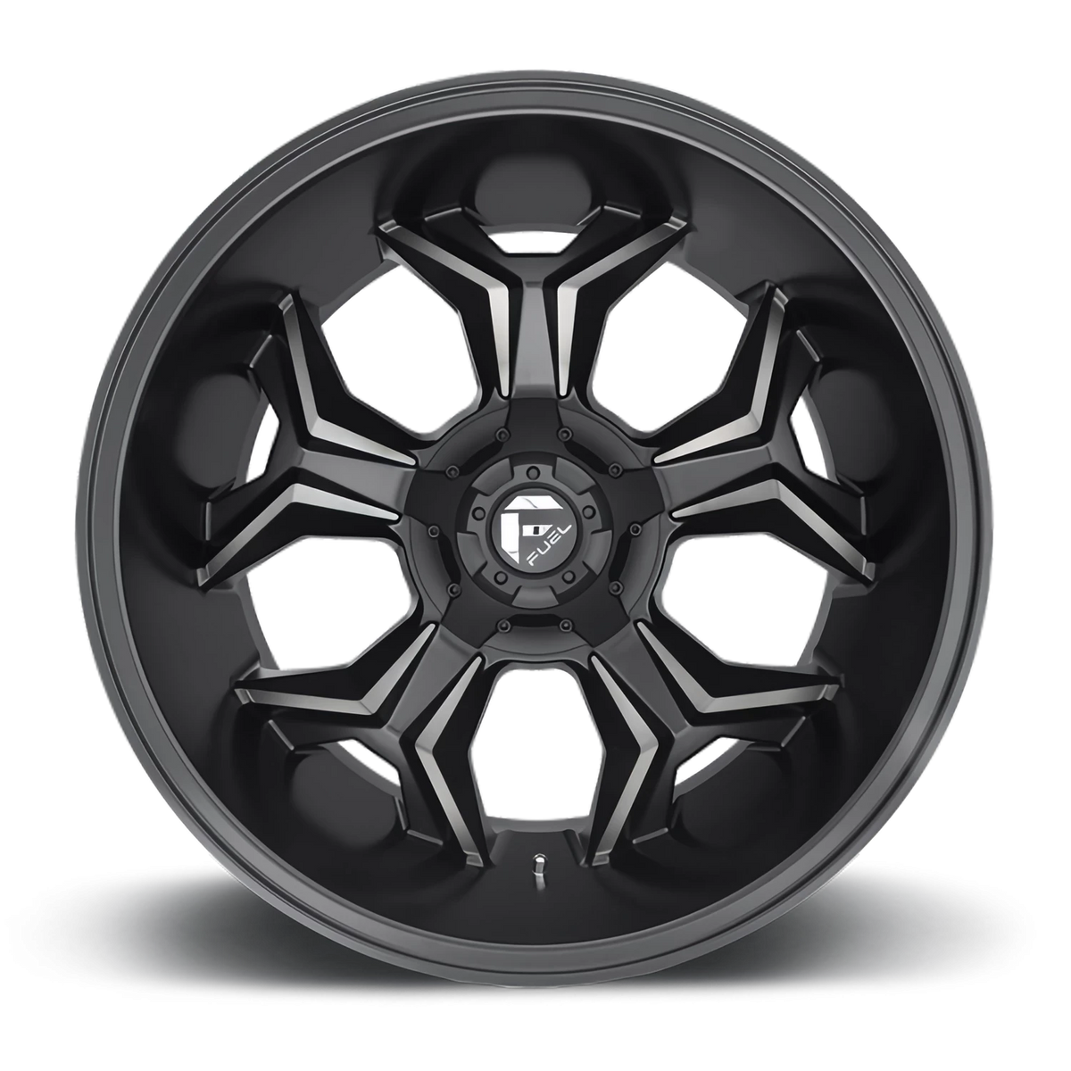 Fuel Avenger 20x9 +1 5x139.7mm 110.3mm Matte Black Machined-Dark Tint