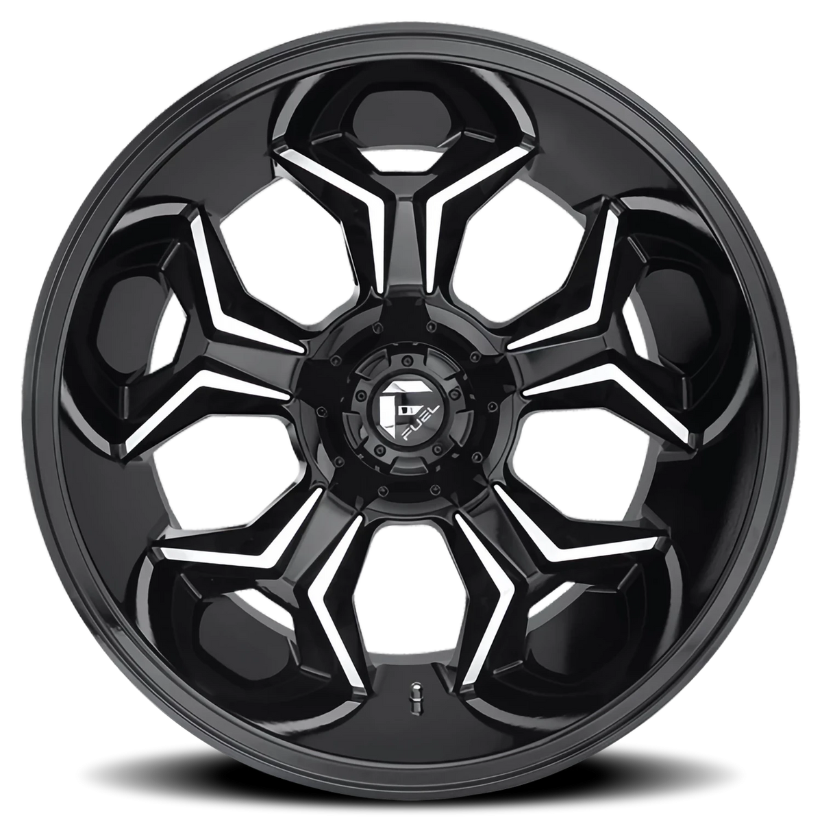 Fuel Avenger 20x10 -18 8x165.1mm 125.2mm Gloss Black Machined