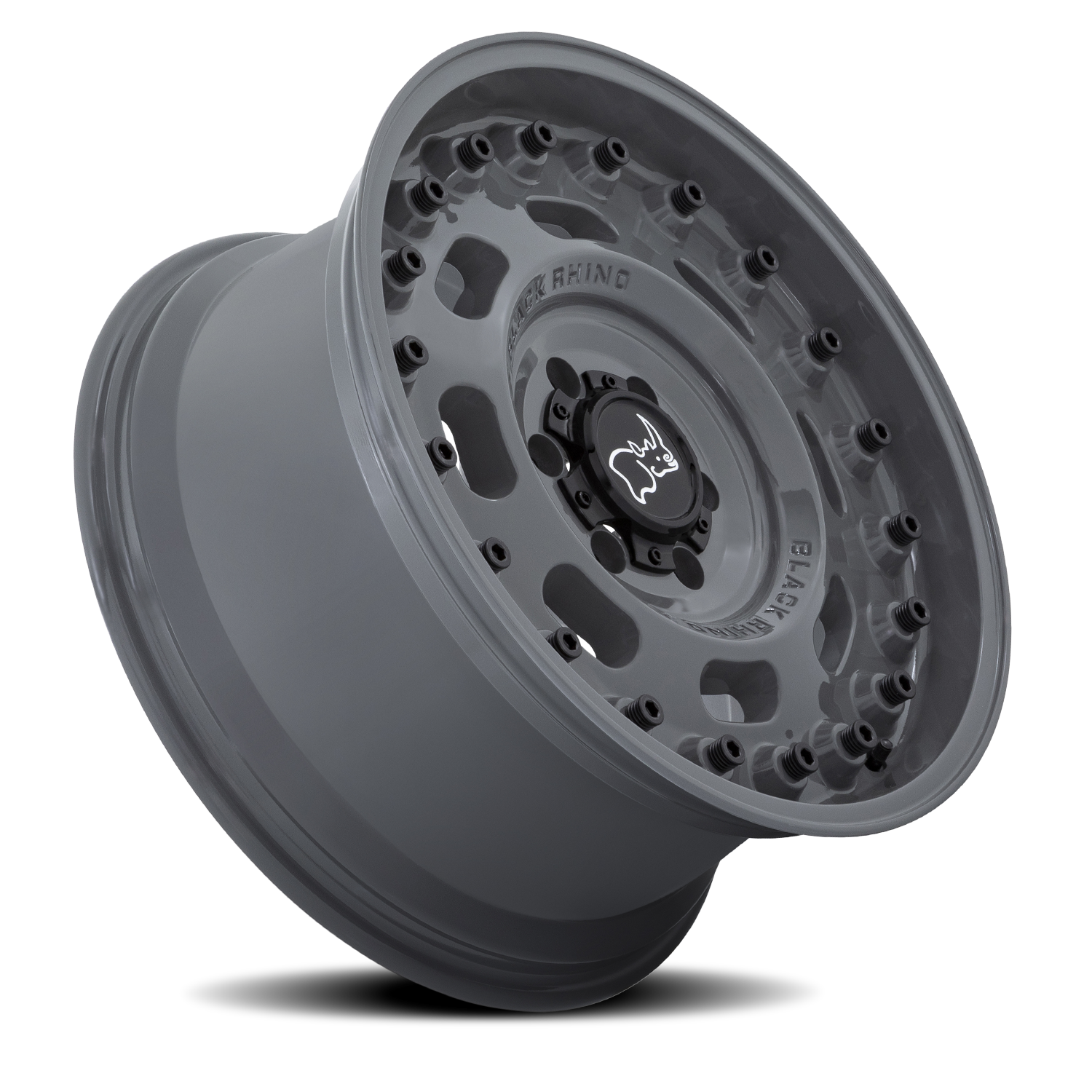 Black Rhino Axle 18x9.5" 6x139.7mm 112.1mm CB +6mm Battleship Gray