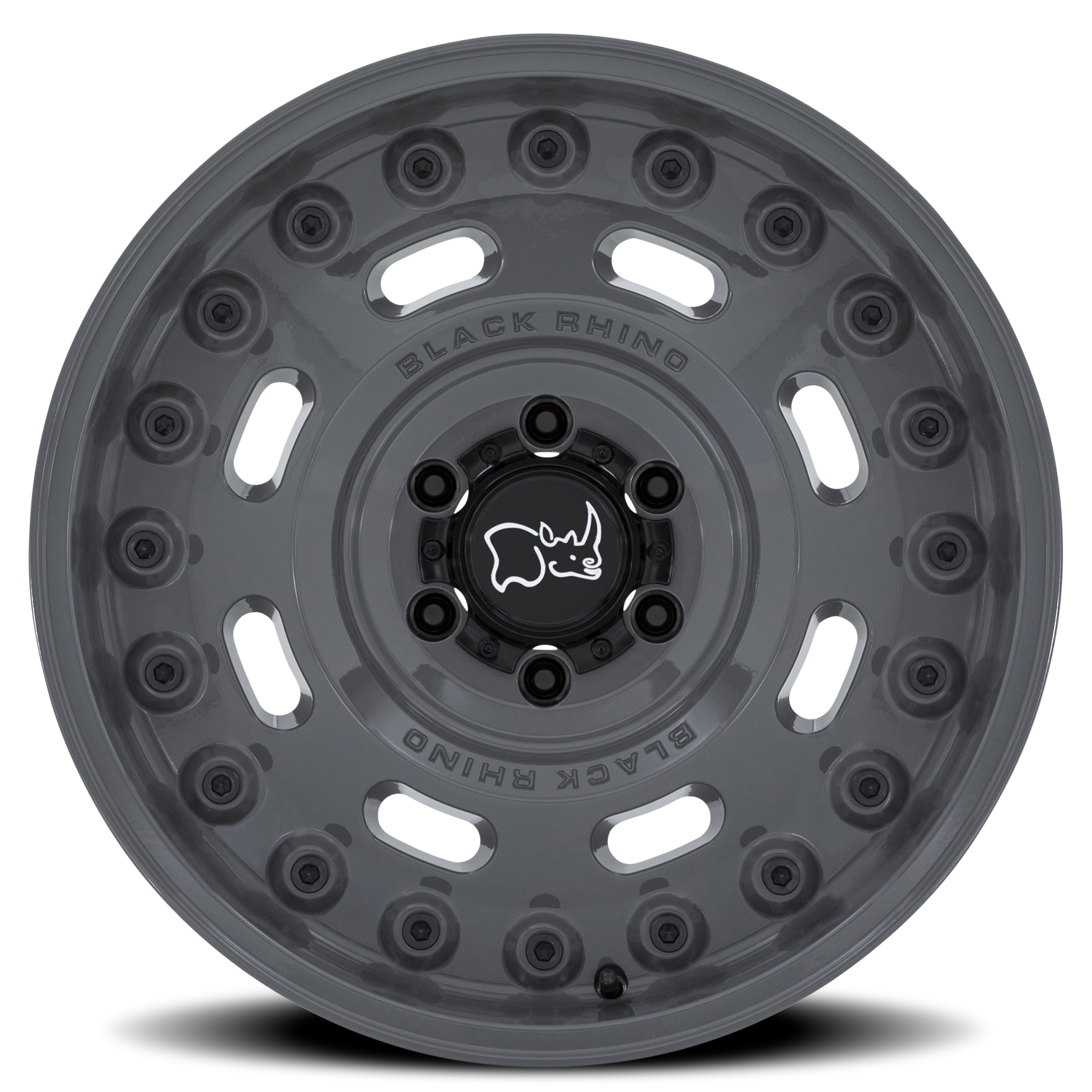 Black Rhino Axle 18x9.5" 8x165.1mm 125.1mm CB -18mm Battleship Gray