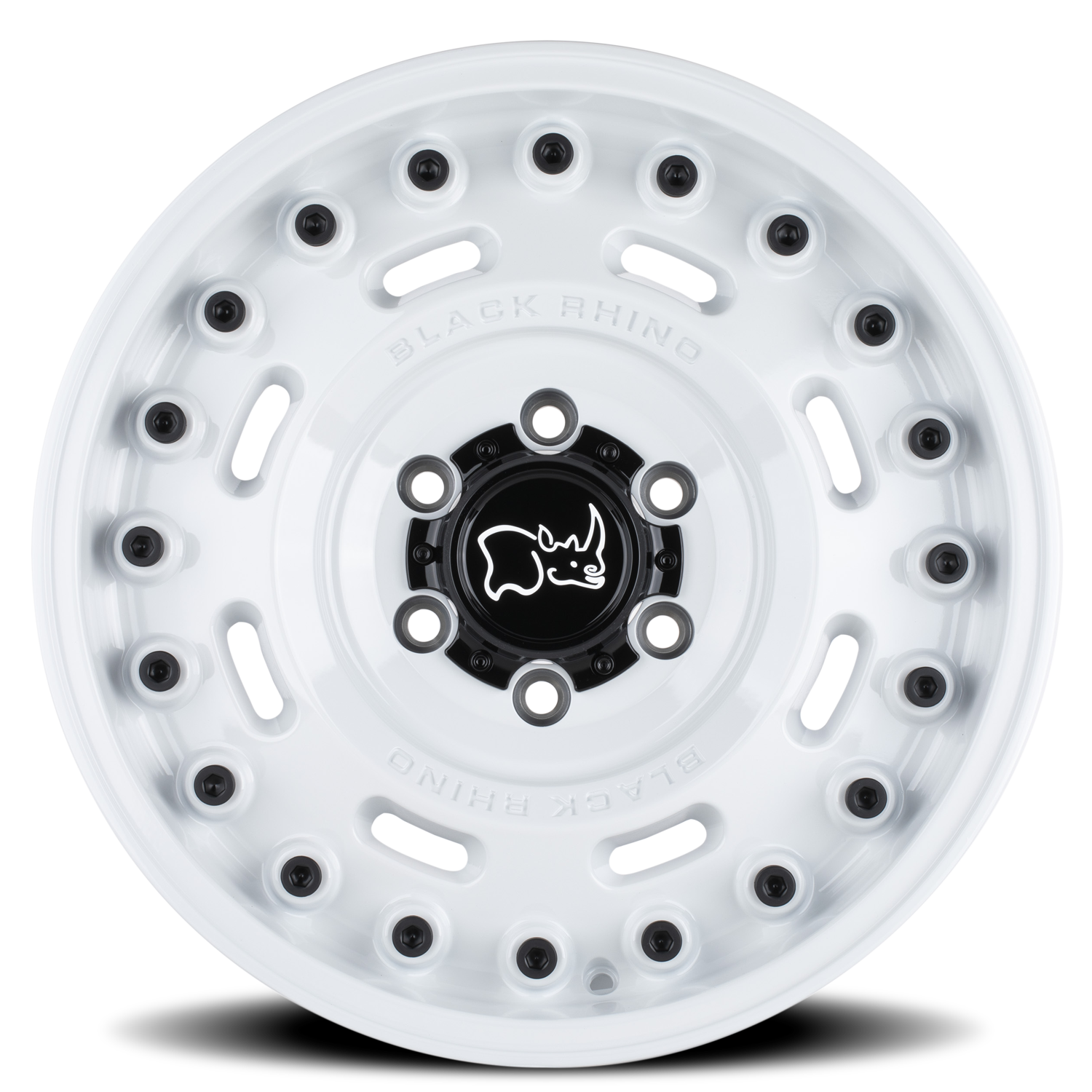 Black Rhino Axle 17x9.5" 6x139.7mm 112.1mm CB -18mm Gloss White