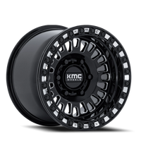 KMC Aztec Beadlock UTV 15x8 +0 6x139.7mm 100.3mm Gloss Black Milled
