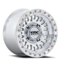 KMC Aztec Beadlock UTV 15x10" 4x137mm 96mm CB 0mm Machined Silver