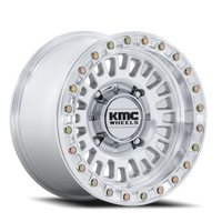 KMC Aztec Beadlock UTV 15x10" 6x139.7mm 100.3mm CB 0mm Machined Silver