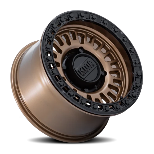 KMC Aztec Beadlock UTV 15x7" 6x139.7mm 100.3mm CB +38mm Matte Bronze Gloss Black Ring