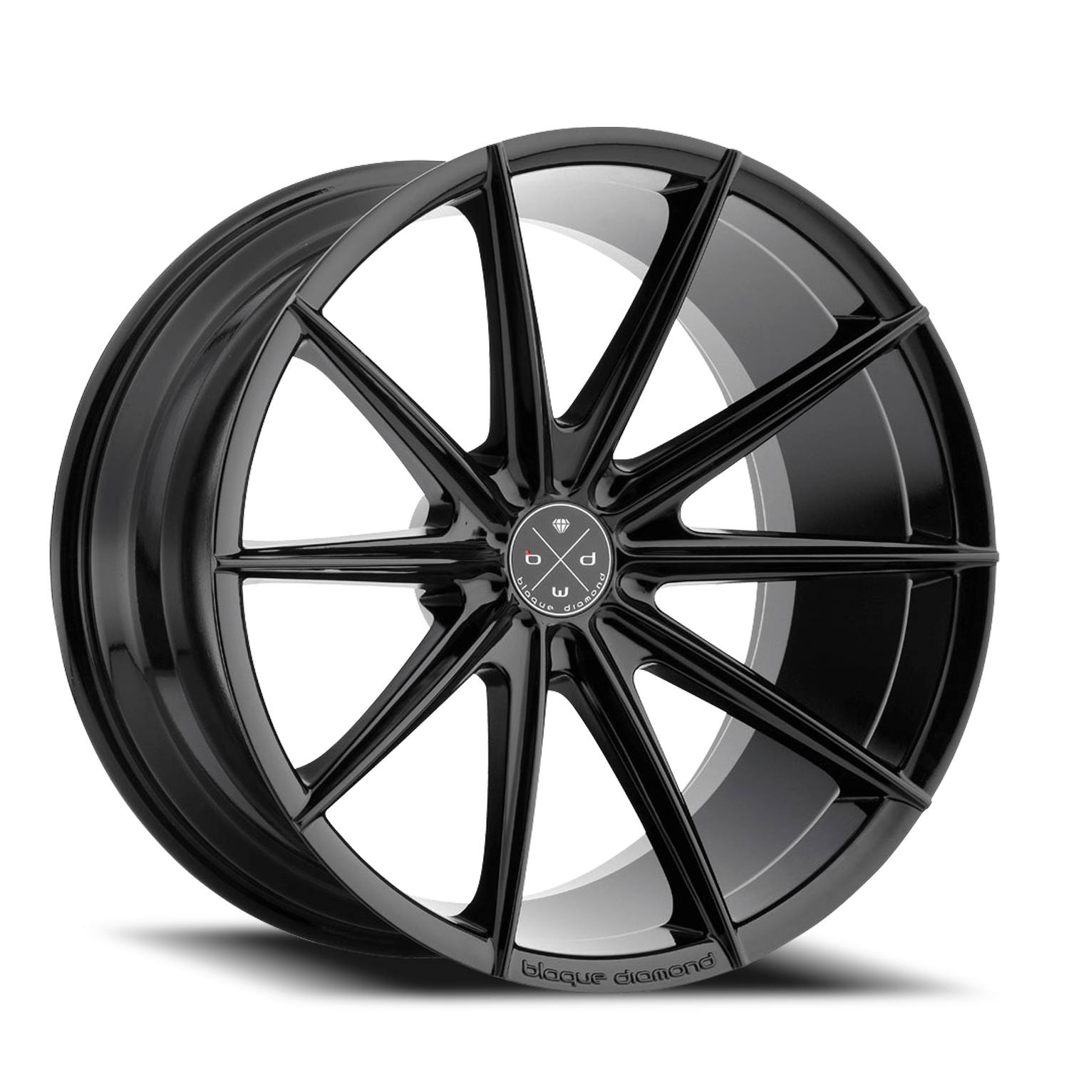 Blaque Diamond BD-11 22x9" 5x120mm 72.56mm CB +30mm Gloss Black