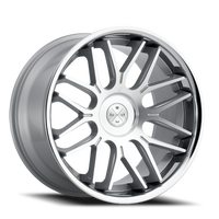 Blaque Diamond BD-27 20x9" 5x120mm 72.56mm CB +35mm Machined Silver Chrome Stainless Steel Lip