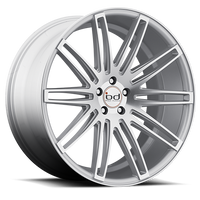 Blaque Diamond BD-2 20x10.5" 5x114.3mm 73.1mm CB +25mm Polished Silver