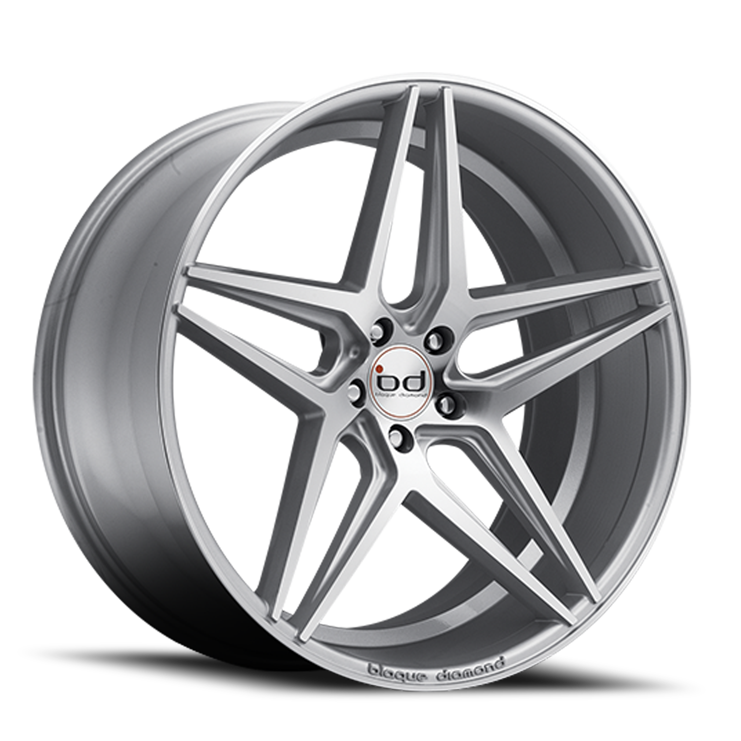 Blaque Diamond BD-8 22x10.5" 5x115mm 71.5mm CB +20mm Polished Silver