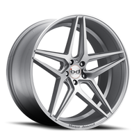 Blaque Diamond BD-8 22x10.5" 5x115mm 71.5mm CB +20mm Polished Silver